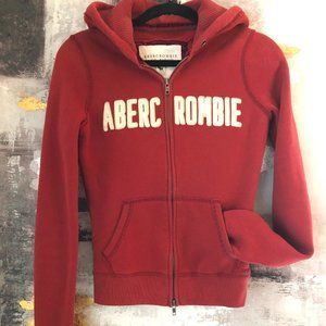 ~Y2K~ Abercrombie & Fitch Vintage Women Zip Hoodie Sweatshirt Sz S